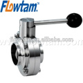 manual food grade stainless steel butterfly valve